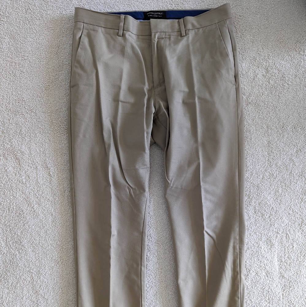 Men's Banana Republic Non Iron Tailored Pants 31x30